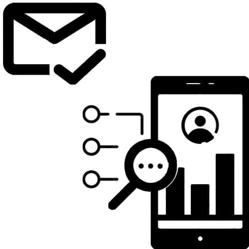 Letter tracking status represented on a screen